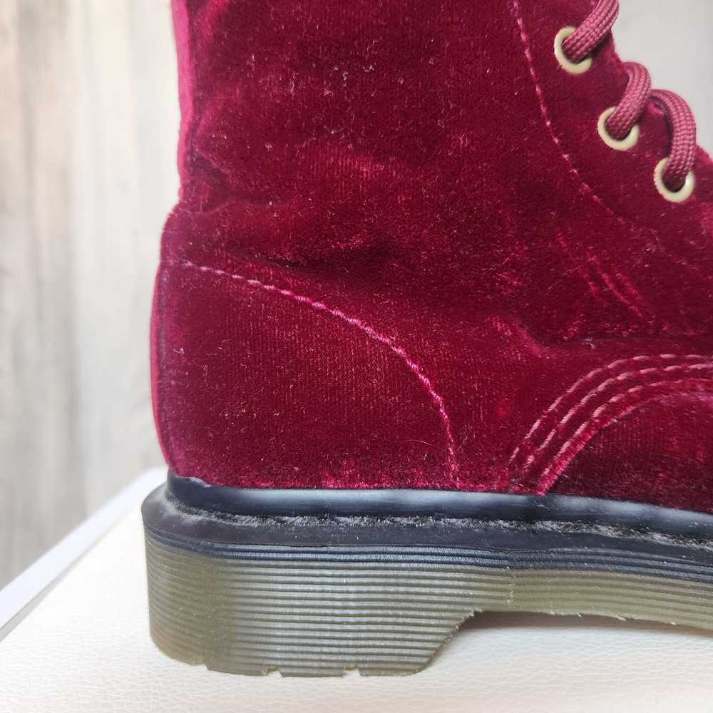 Dr. Martens Womens Page Burgundy Velvet Lace Up C… - image 6