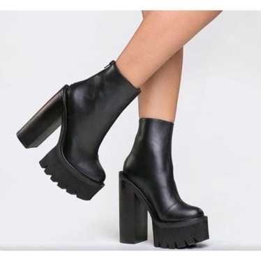 Jeffrey Campbell mulder leather platform boots 9.5