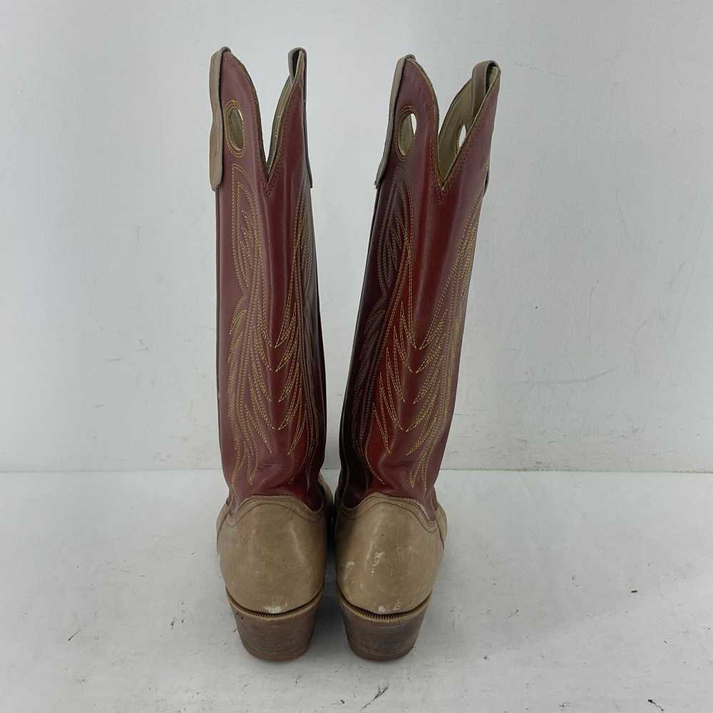 Vintage USA Biltrite Women's Brown Tan Embroidere… - image 3