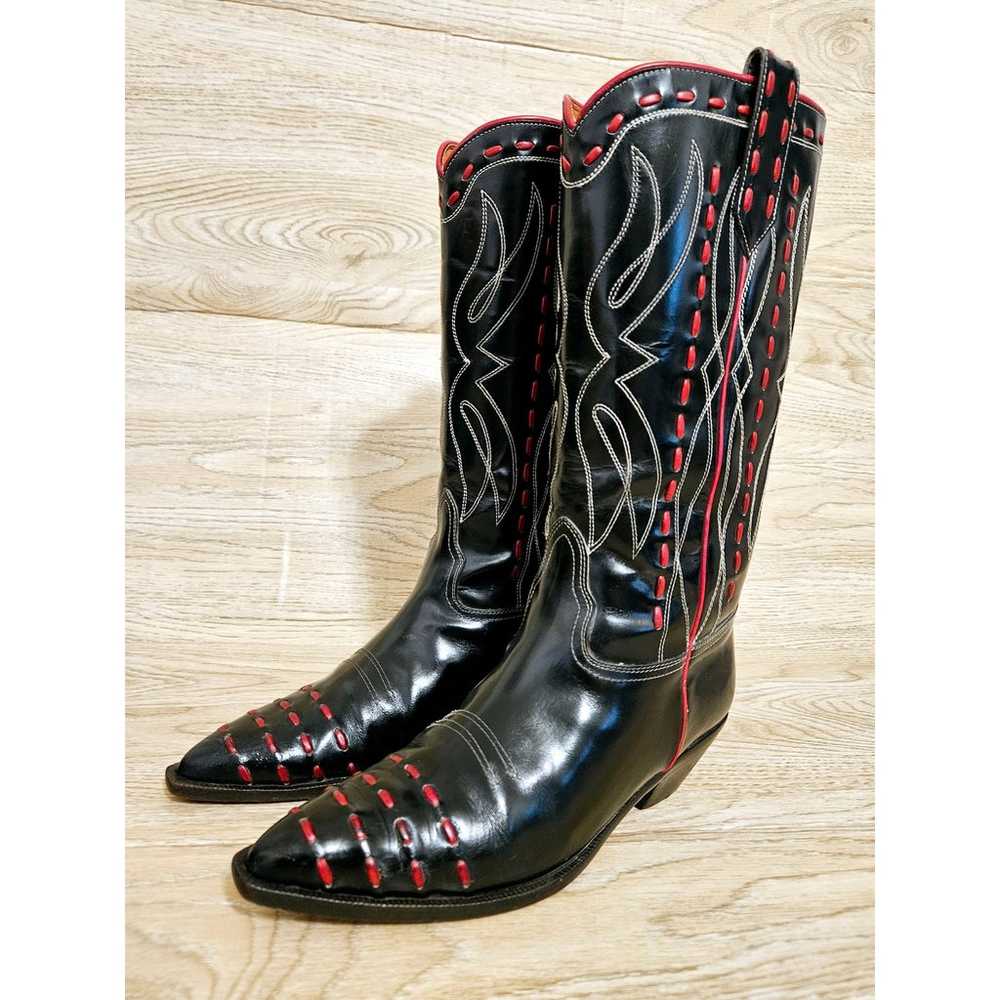 Donald J Pliner Western Cowboy Boots Womens Size … - image 1