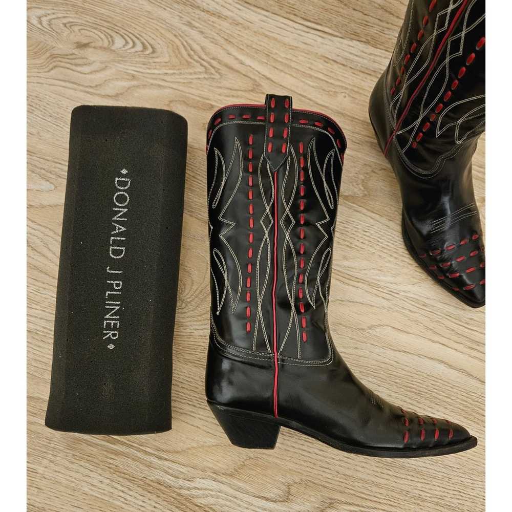 Donald J Pliner Western Cowboy Boots Womens Size … - image 3