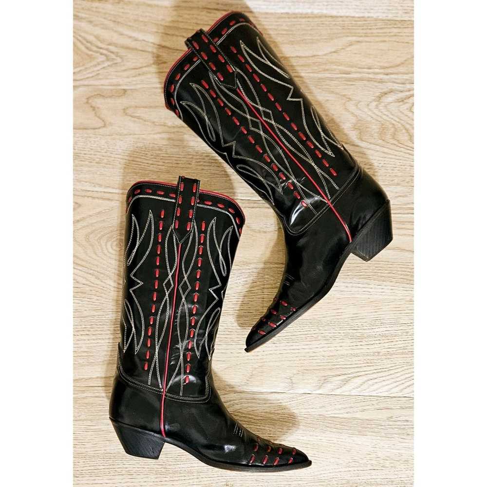 Donald J Pliner Western Cowboy Boots Womens Size … - image 4