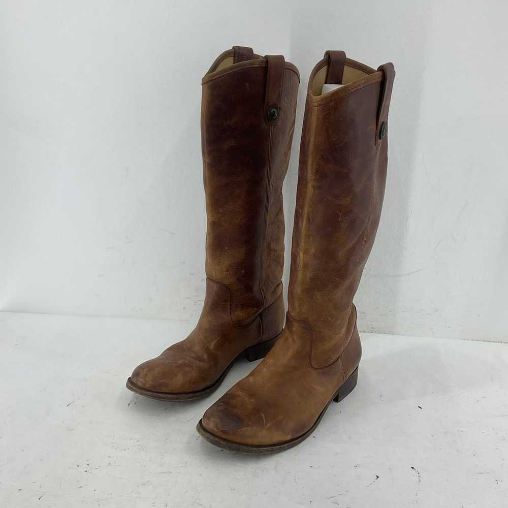 Vintage White Label Frye Brown Leather Tall Ridin… - image 2