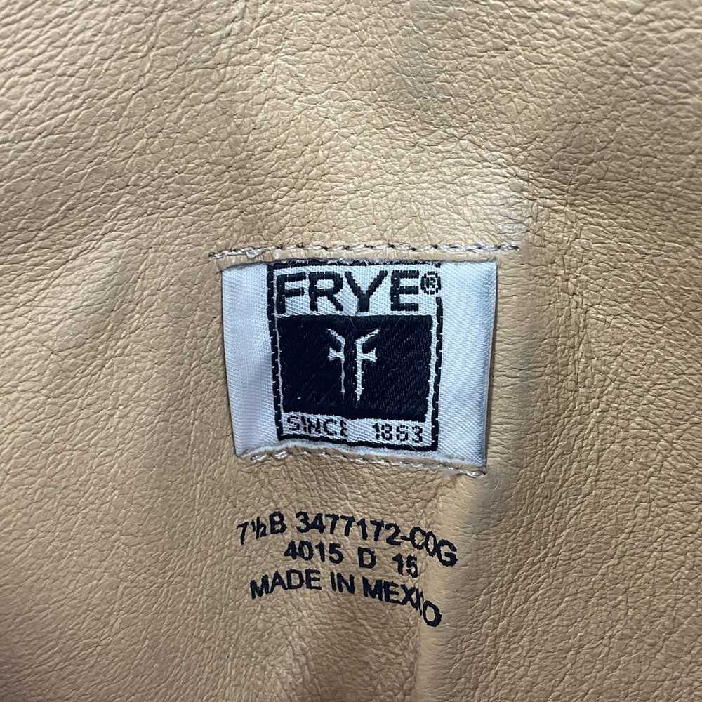 Vintage White Label Frye Brown Leather Tall Ridin… - image 5