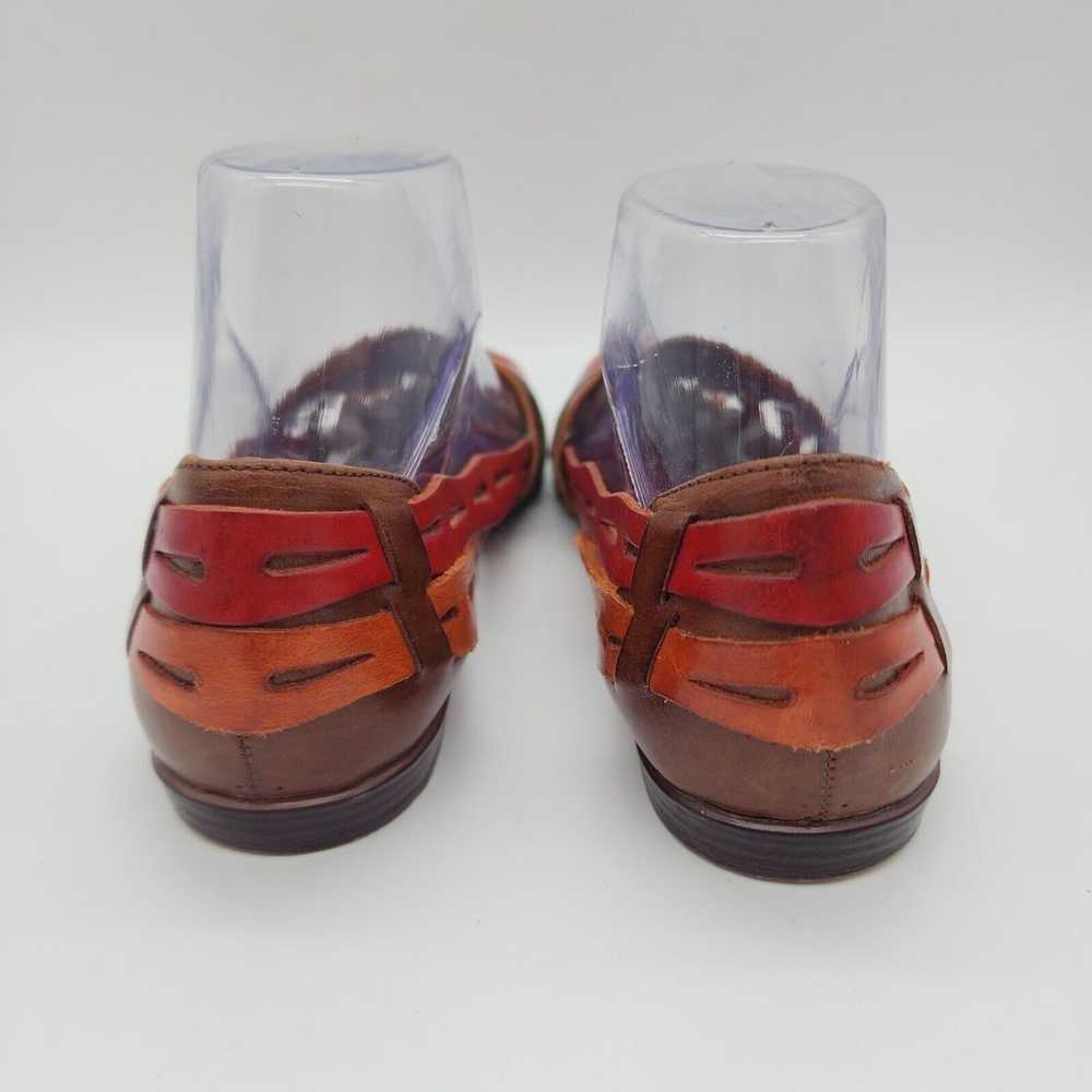 Vtg Drexlite Leather Huarache Shoes Sandals Slide… - image 4