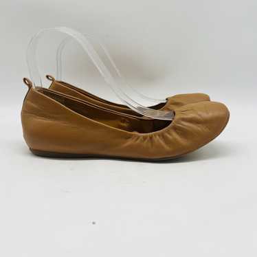 J Crew Ballet Flats Womens 7 Nude Brown Leather C… - image 1