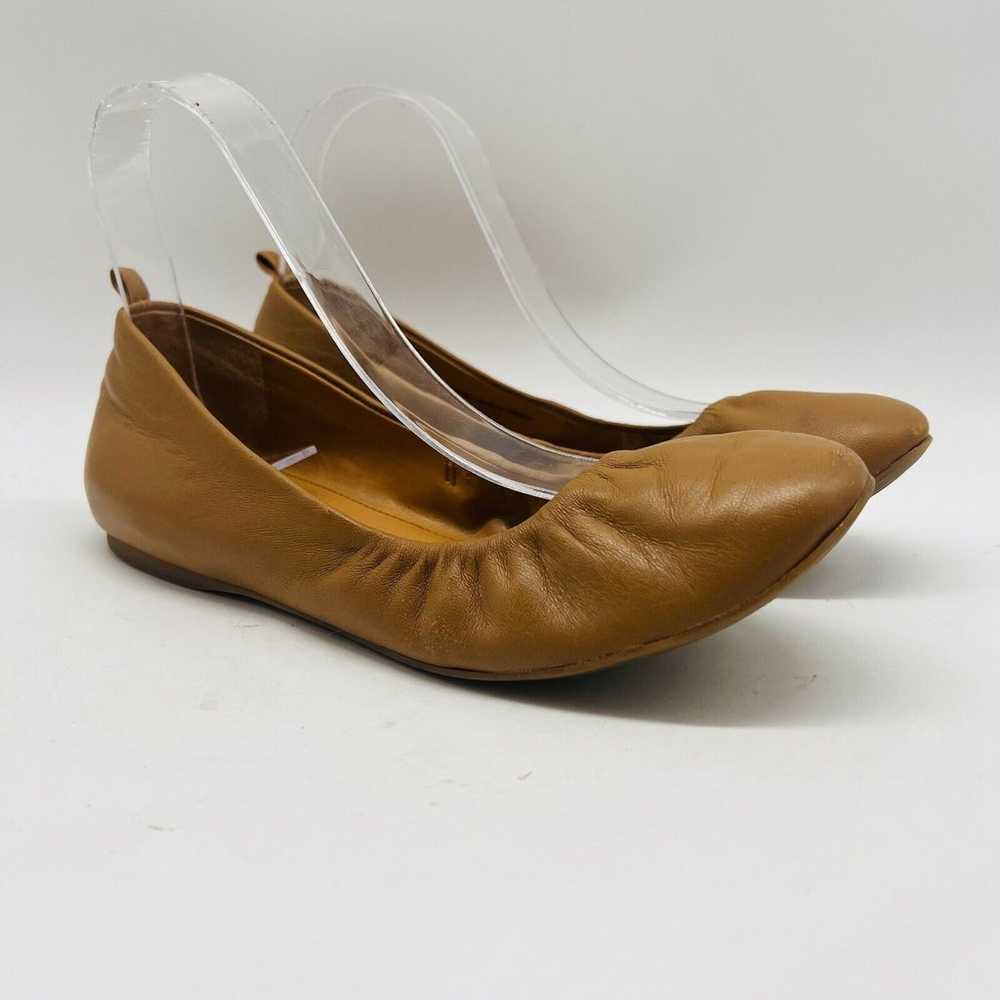 J Crew Ballet Flats Womens 7 Nude Brown Leather C… - image 2