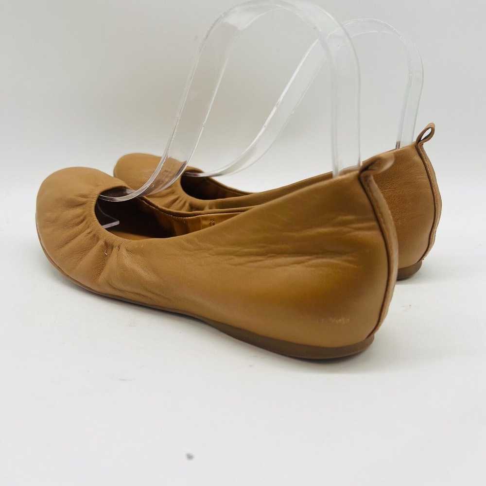 J Crew Ballet Flats Womens 7 Nude Brown Leather C… - image 5