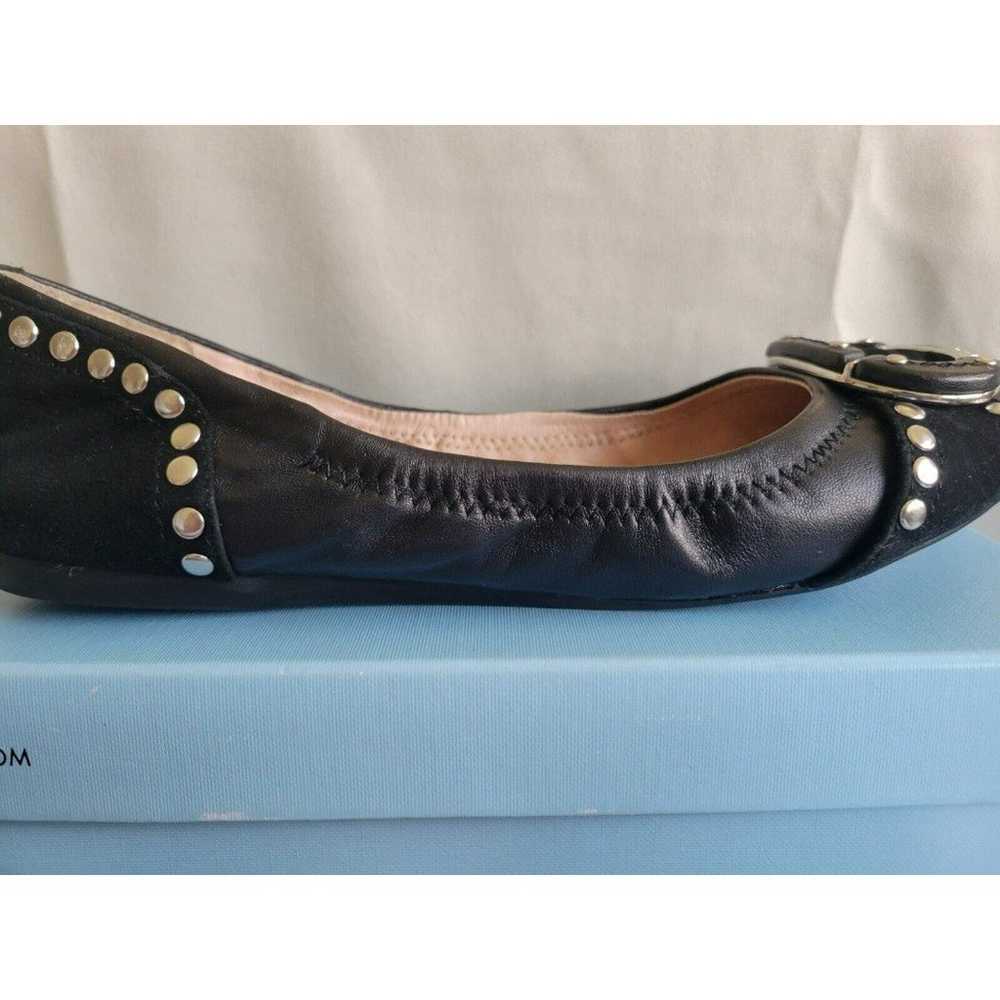 Antonio Melani Black Leather Studded Flat Dress B… - image 10