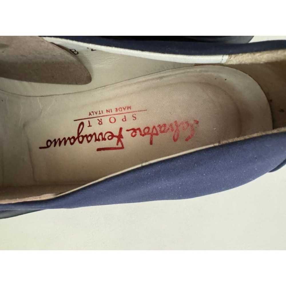 Vintage Salvatore Ferragamo Sport Navy Women Shoe… - image 10