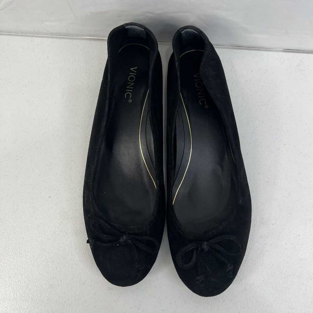 Vionic Size 9.5 Callisto Flats II Black Suede Bal… - image 7