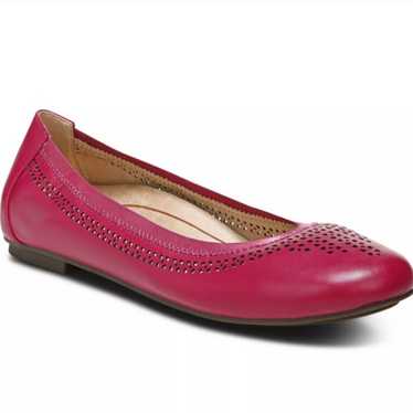 Vionic Perforated Leather Ballet Flats - 8.5W - image 1