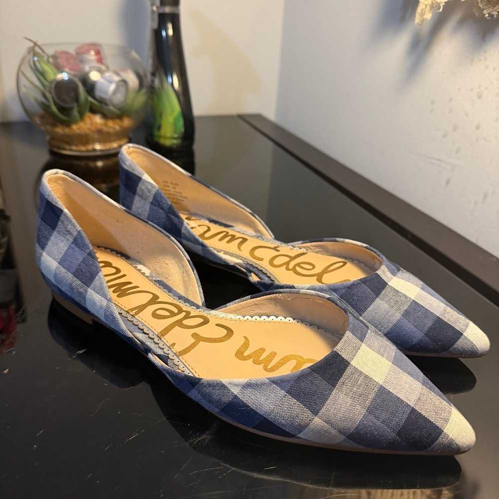 Sam Edelman Women Rodney Blue Gingham Flats Plaid… - image 2