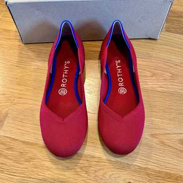 Rothys The Flat in Scooter Red