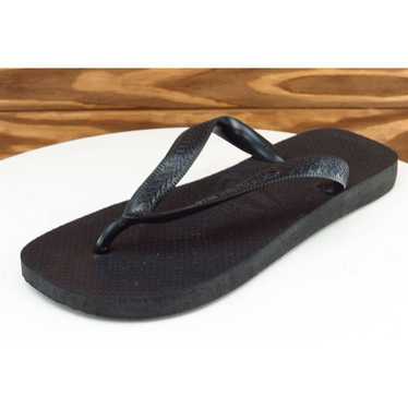 Havaianas Sz 7-8 M Black Flip Flop Synthetic Wome… - image 1