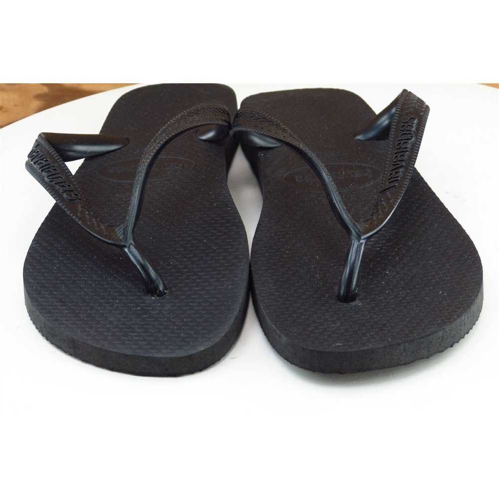 Havaianas Sz 7-8 M Black Flip Flop Synthetic Wome… - image 2