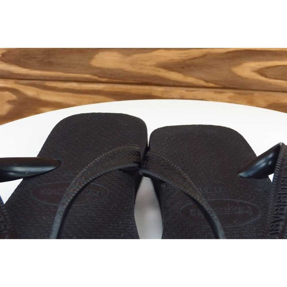 Havaianas Sz 7-8 M Black Flip Flop Synthetic Wome… - image 3