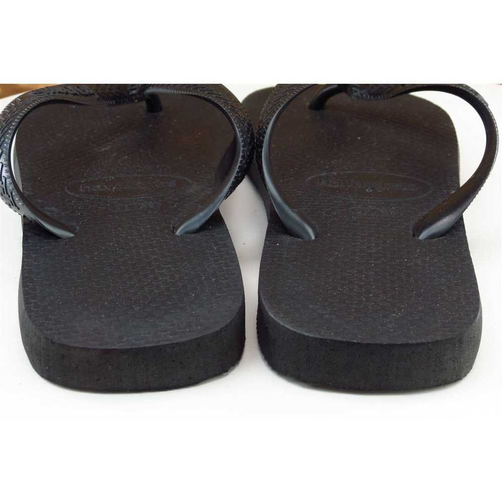 Havaianas Sz 7-8 M Black Flip Flop Synthetic Wome… - image 5