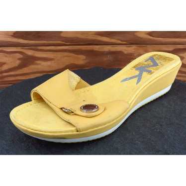 Anne Klein Sz 6.5 M Yellow Slide Synthetic Women … - image 1