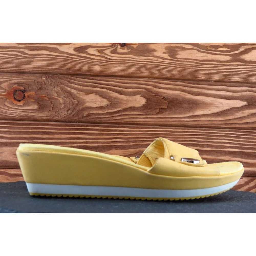 Anne Klein Sz 6.5 M Yellow Slide Synthetic Women … - image 4