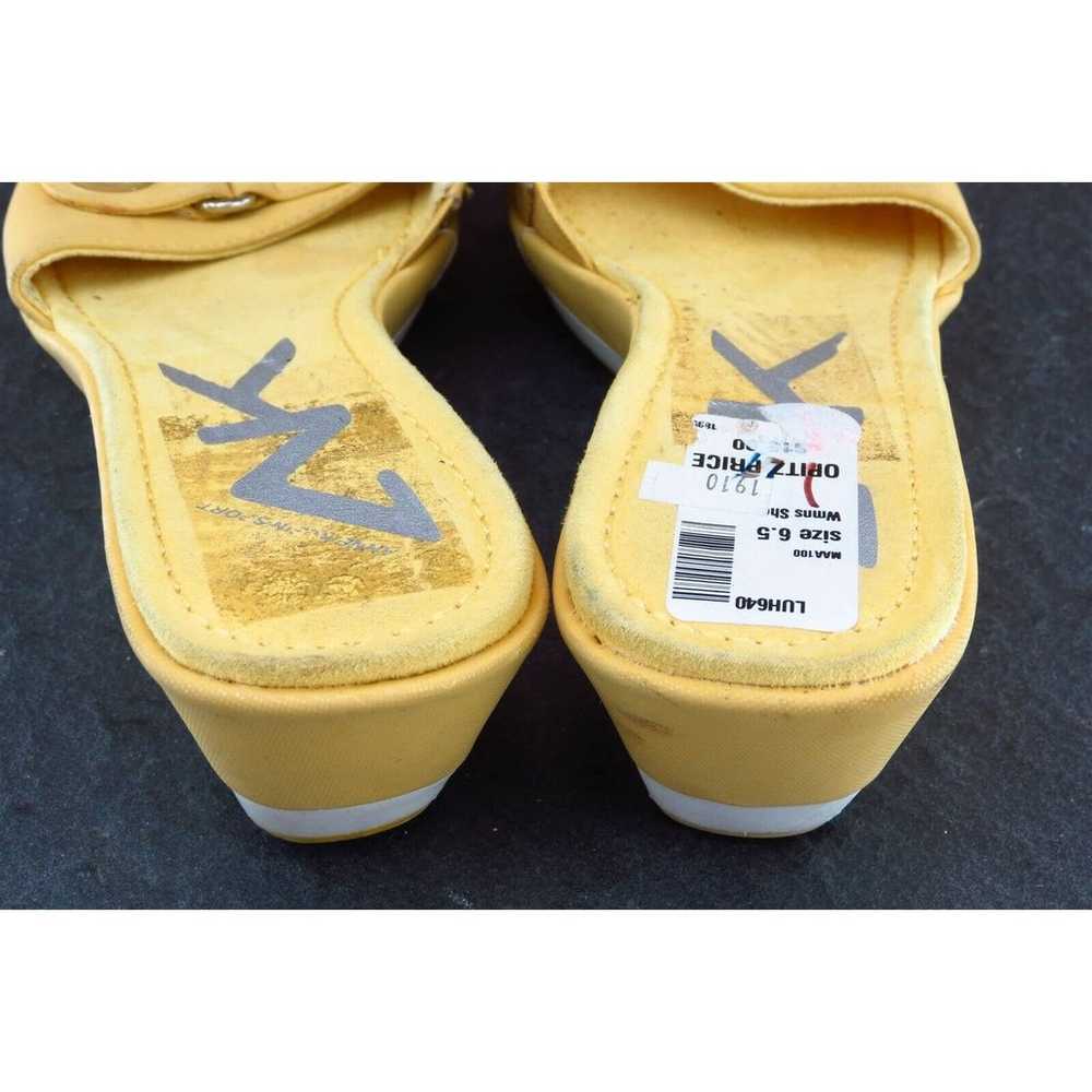 Anne Klein Sz 6.5 M Yellow Slide Synthetic Women … - image 5