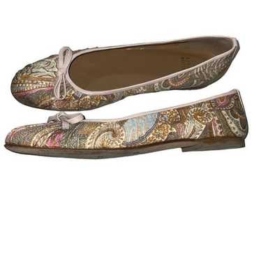 Stuart Weitzman paisley ballet flats size 7