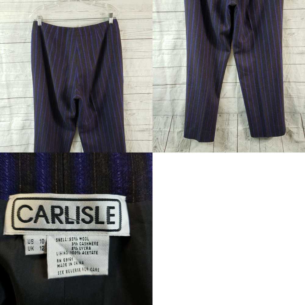 HIGH Carlisle Womens Wool Pants Sz 10 Purple Brow… - image 4