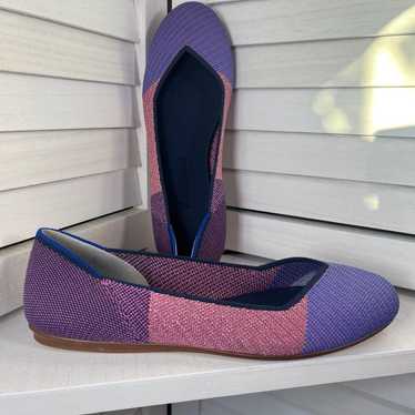 ROTHYS METALLIC LILAC FLATS