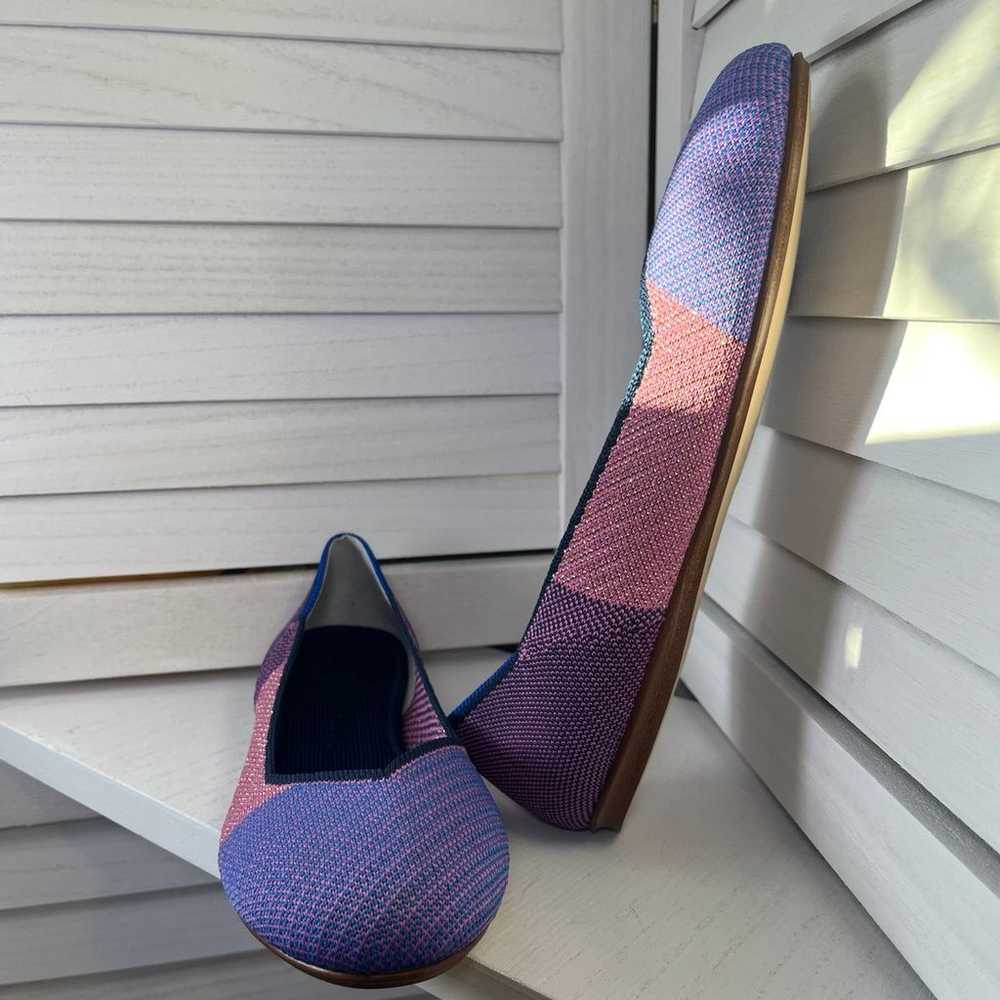 ROTHYS METALLIC LILAC FLATS - image 2