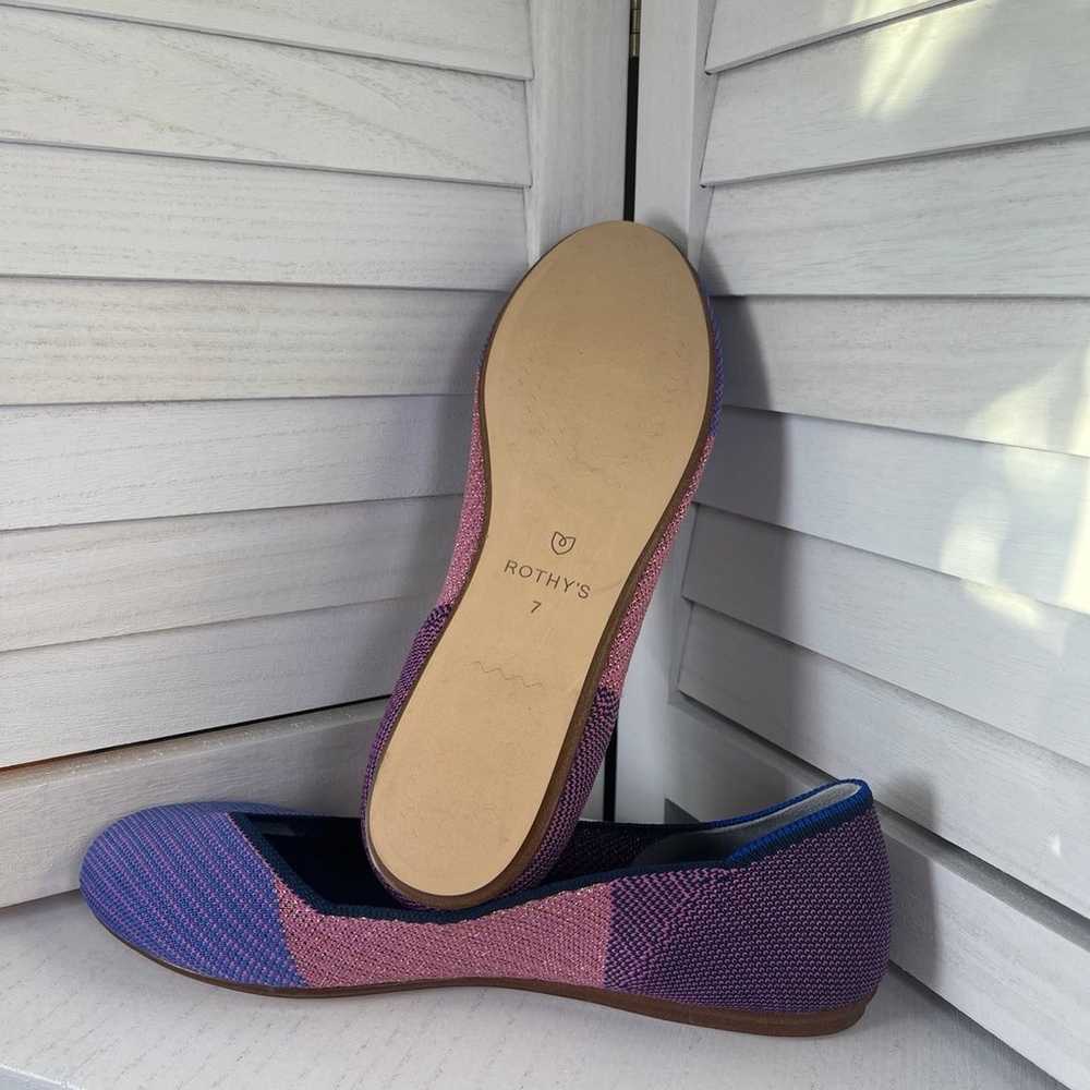 ROTHYS METALLIC LILAC FLATS - image 4