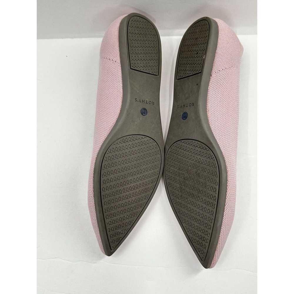 Rothys Blush Pink The Point 11.5 Pointed Toe Flat… - image 6