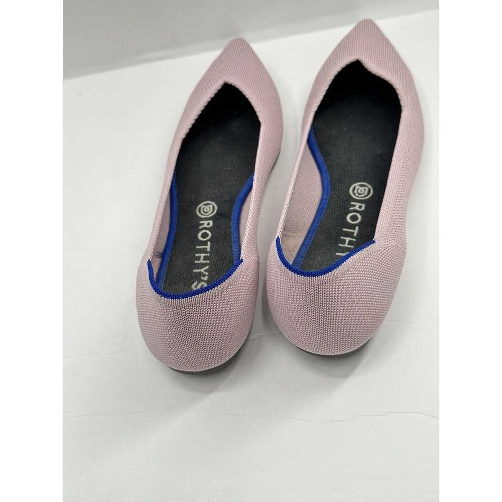 Rothys Blush Pink The Point 11.5 Pointed Toe Flat… - image 8