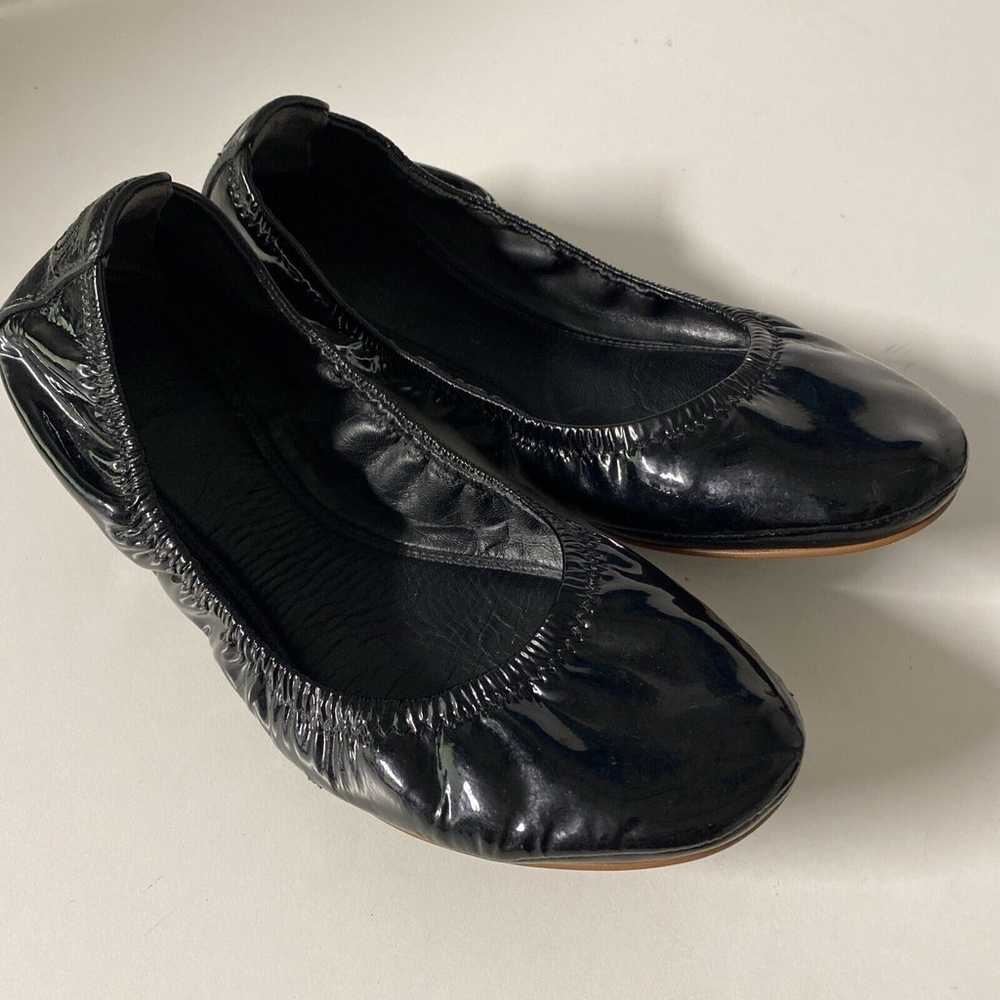 TORY BURCH Eddie Ballet Flat Black Patent Leather… - image 2