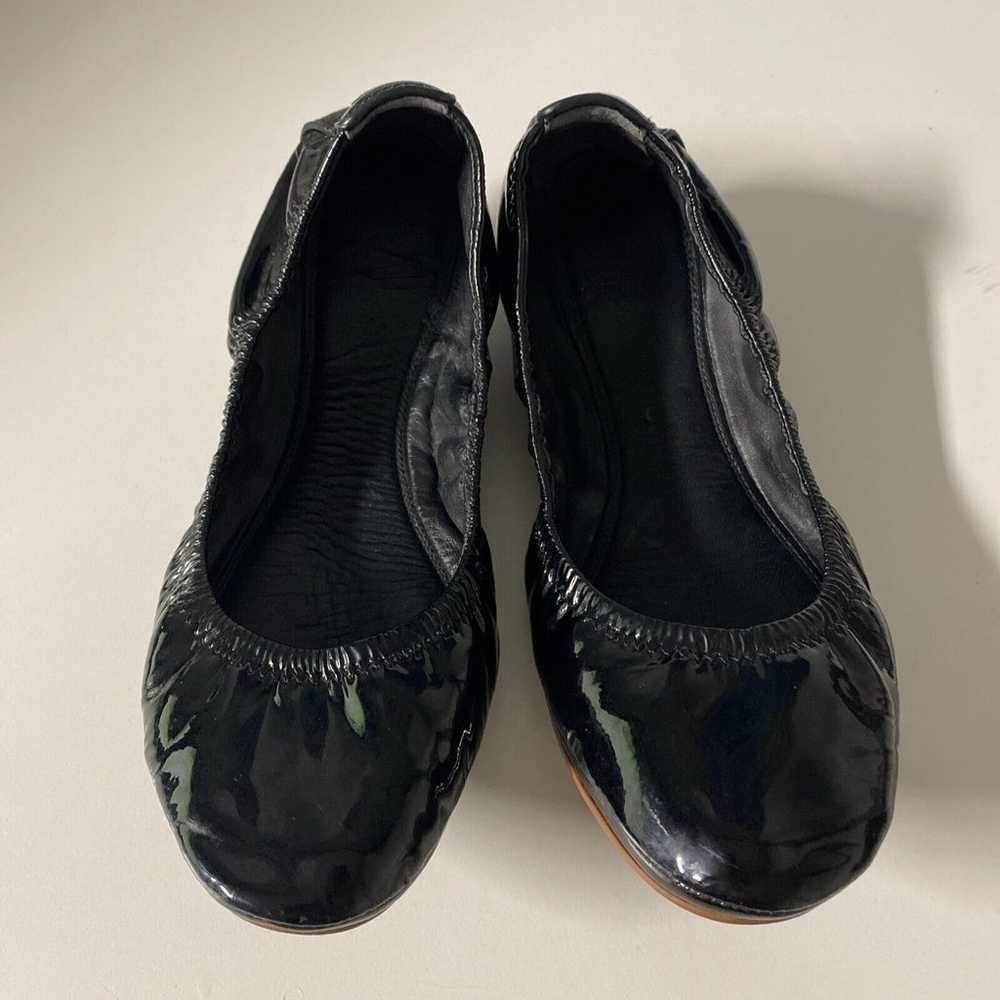 TORY BURCH Eddie Ballet Flat Black Patent Leather… - image 3