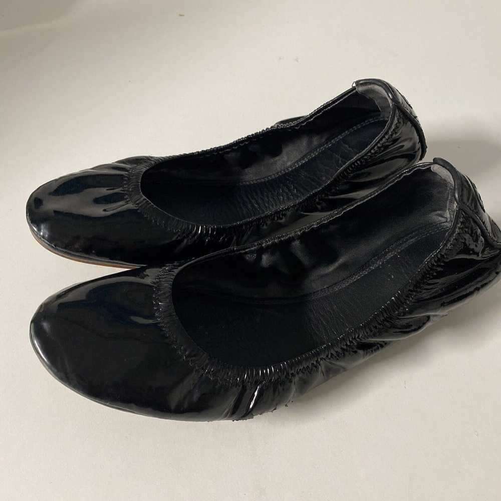 TORY BURCH Eddie Ballet Flat Black Patent Leather… - image 4