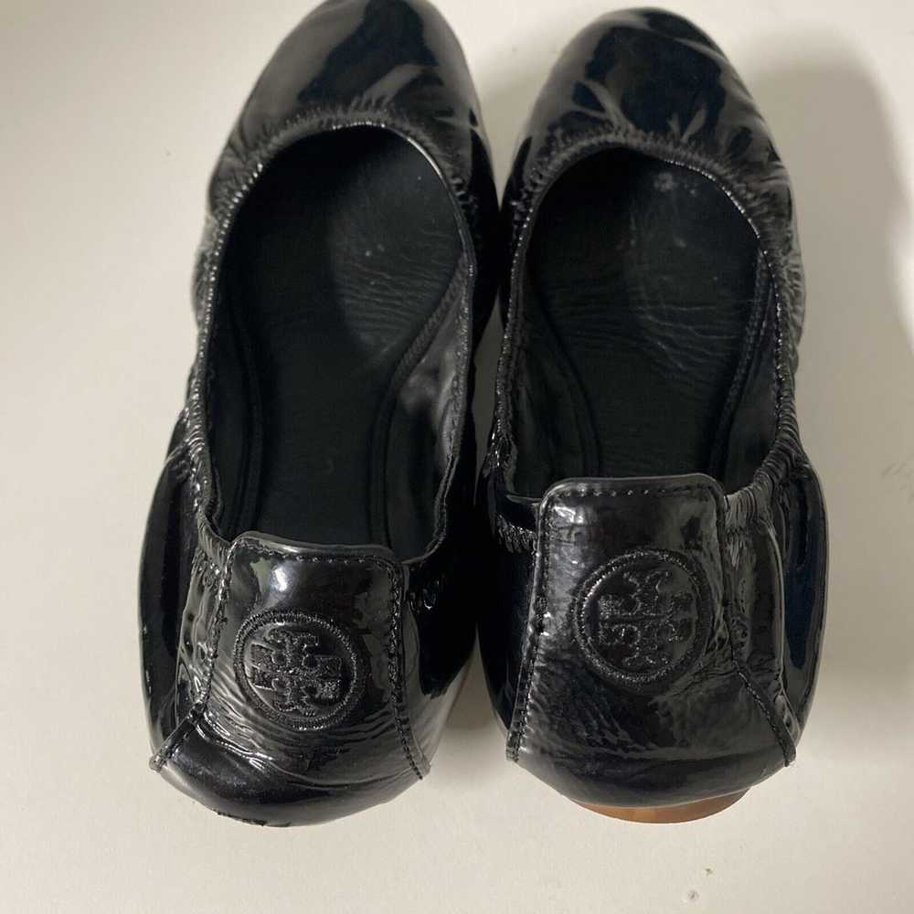 TORY BURCH Eddie Ballet Flat Black Patent Leather… - image 6