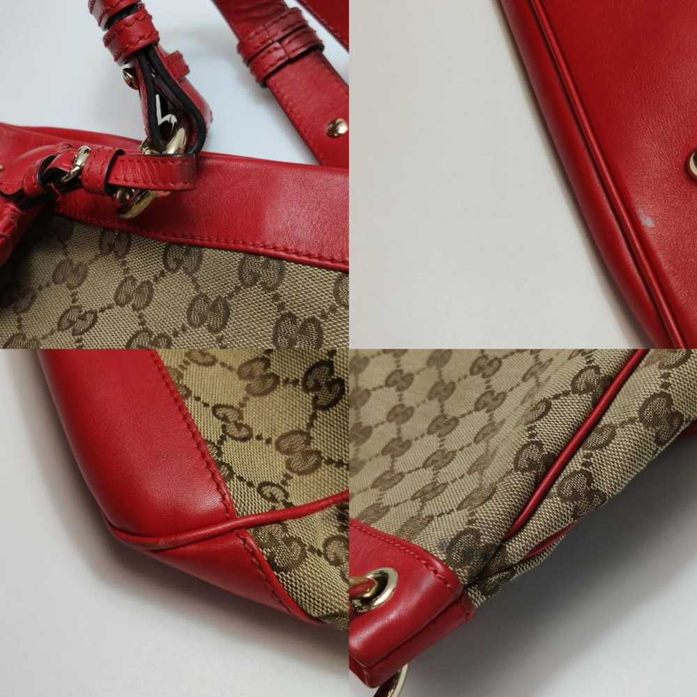 Gucci Pop Bamboo Bowler cloth handbag - image 10