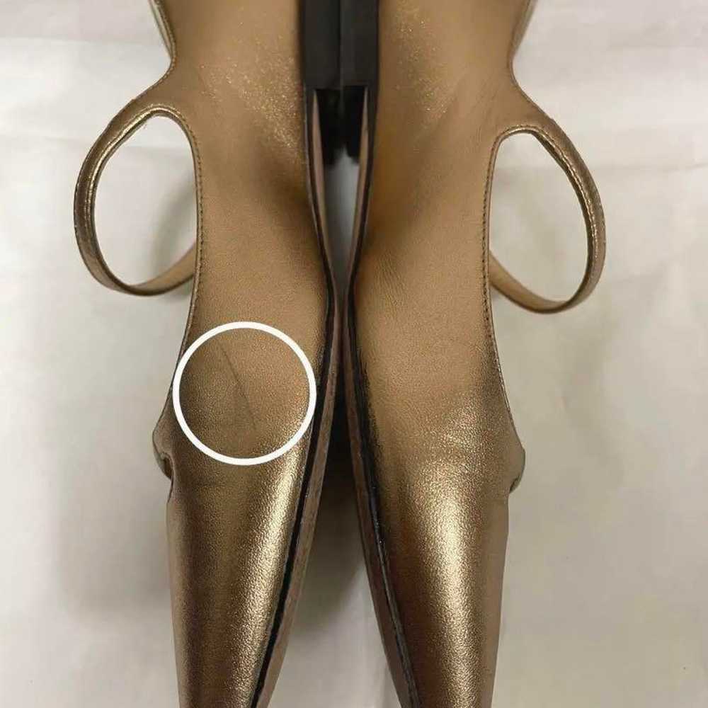 Perlico Flat Pumps Gold Size 36.5. - image 4