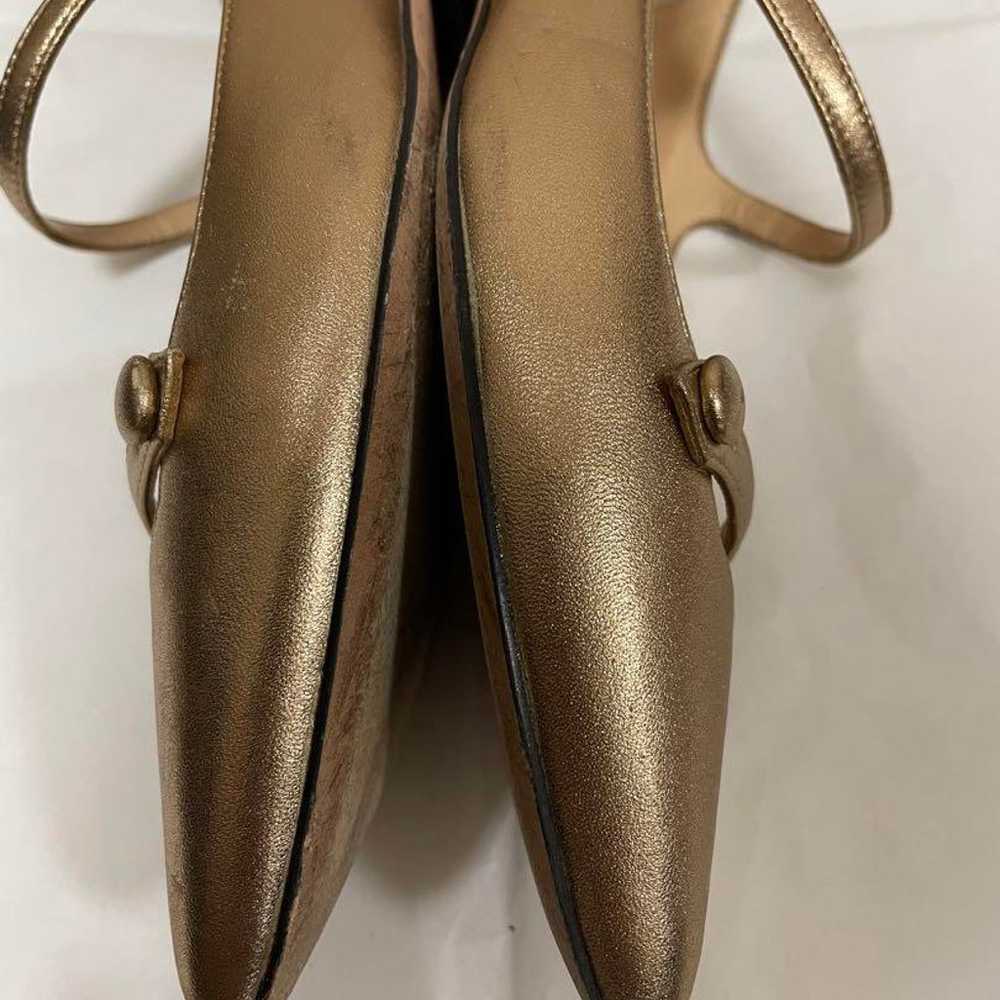 Perlico Flat Pumps Gold Size 36.5. - image 7