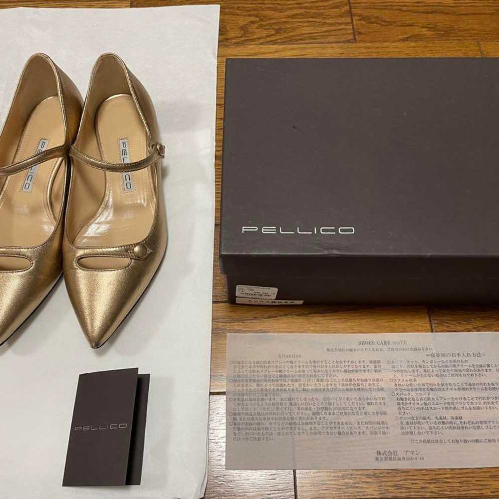 Perlico Flat Pumps Gold Size 36.5. - image 9