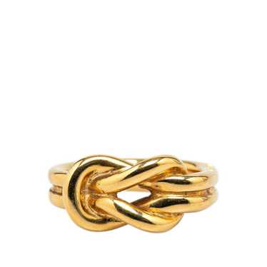 Hermes Hermes Atame Scarf Ring Gold Plated Women'… - image 1