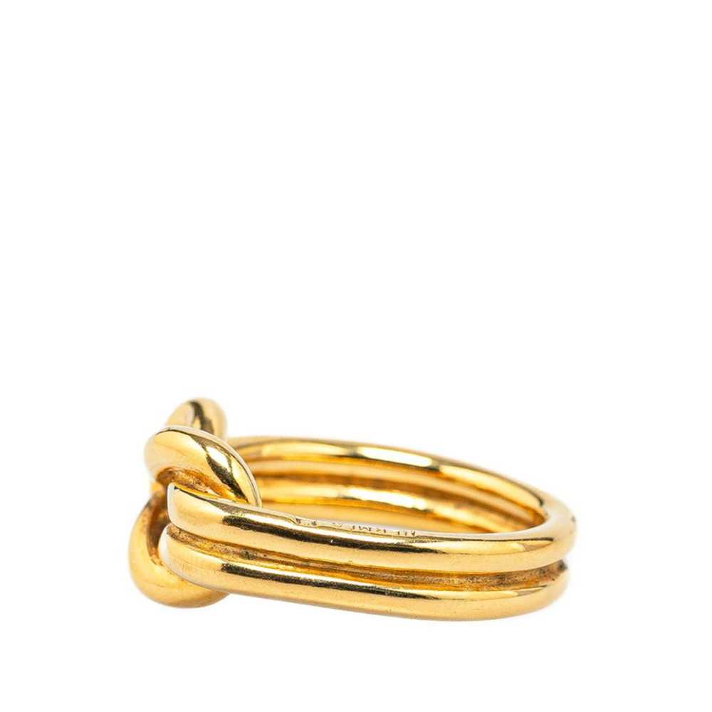 Hermes Hermes Atame Scarf Ring Gold Plated Women'… - image 2