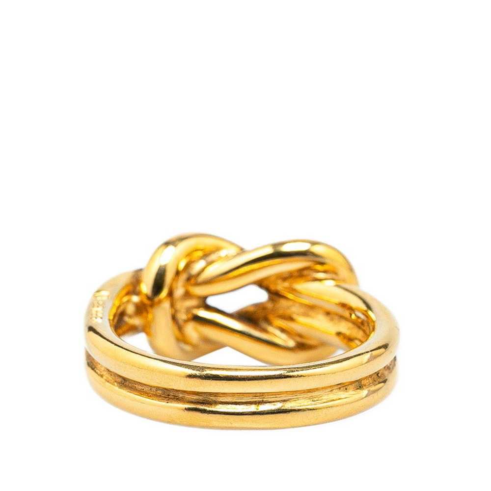 Hermes Hermes Atame Scarf Ring Gold Plated Women'… - image 3