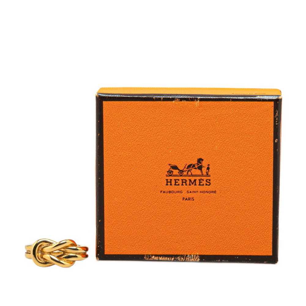 Hermes Hermes Atame Scarf Ring Gold Plated Women'… - image 5