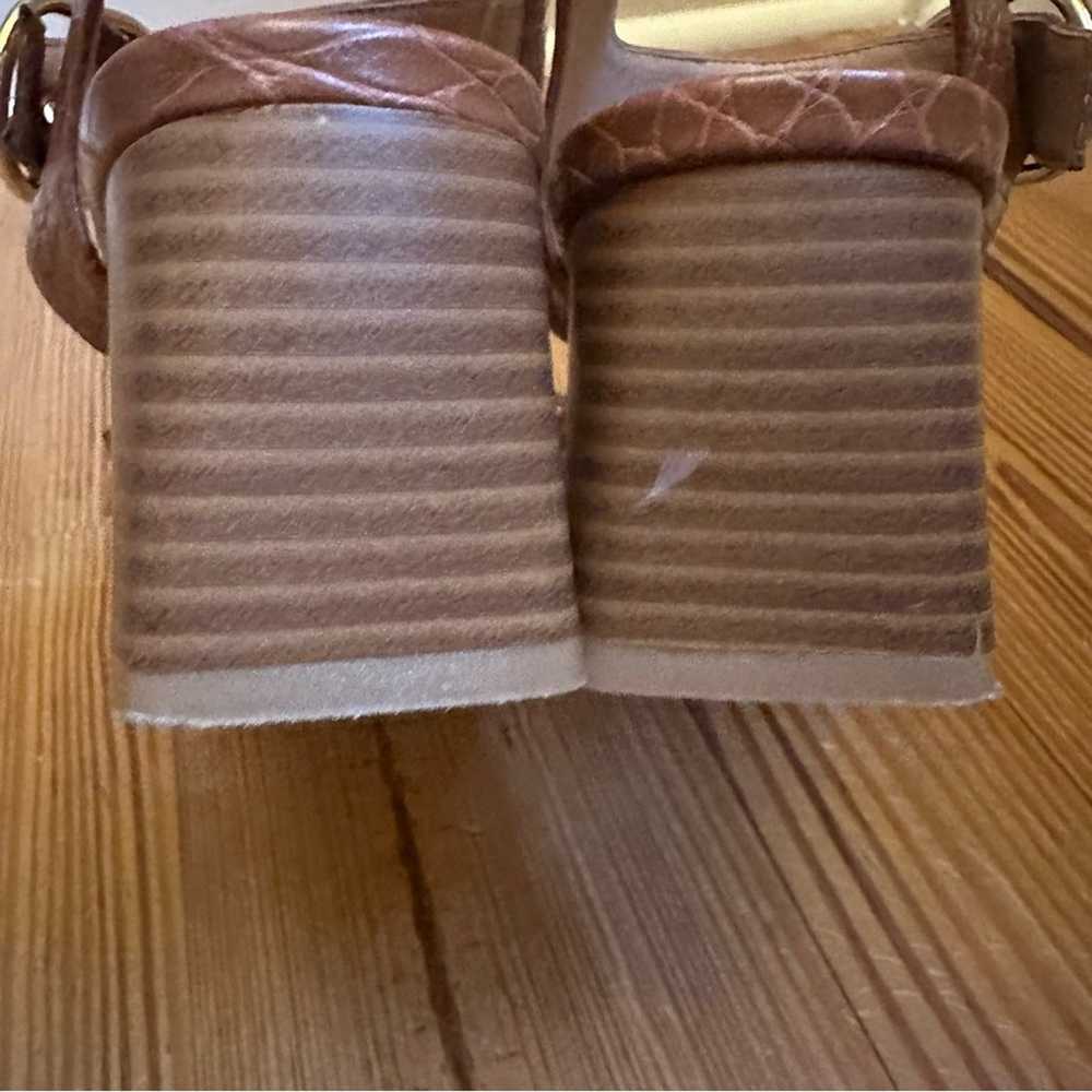 Topshop tan snakeskin heeled sandals SIZE 39 - image 5