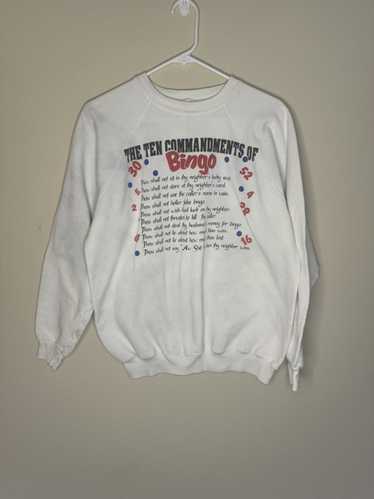 Hanes Vintage 90s The 10 Commandments of Bingo Gra