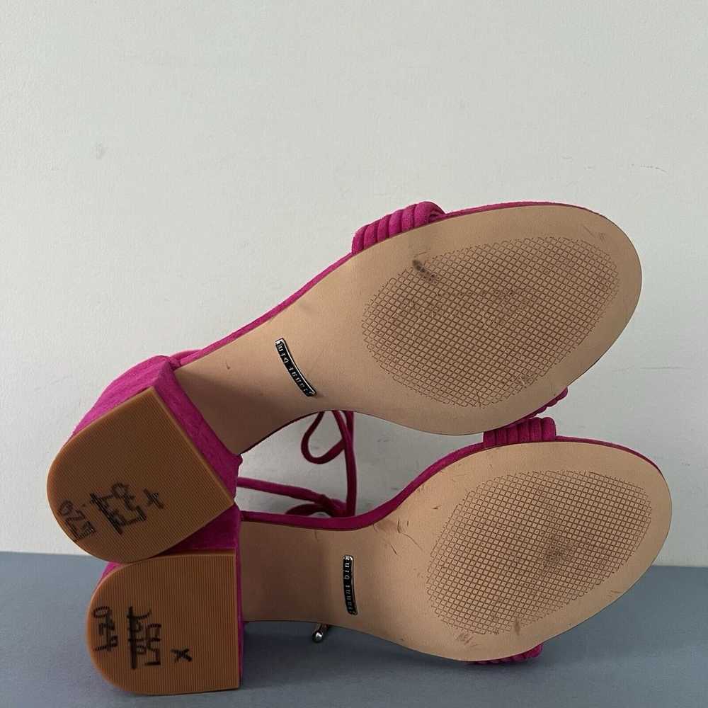 Gianni Bini Rhiaann Ankle Tie Pink Fuchsia Suede … - image 8