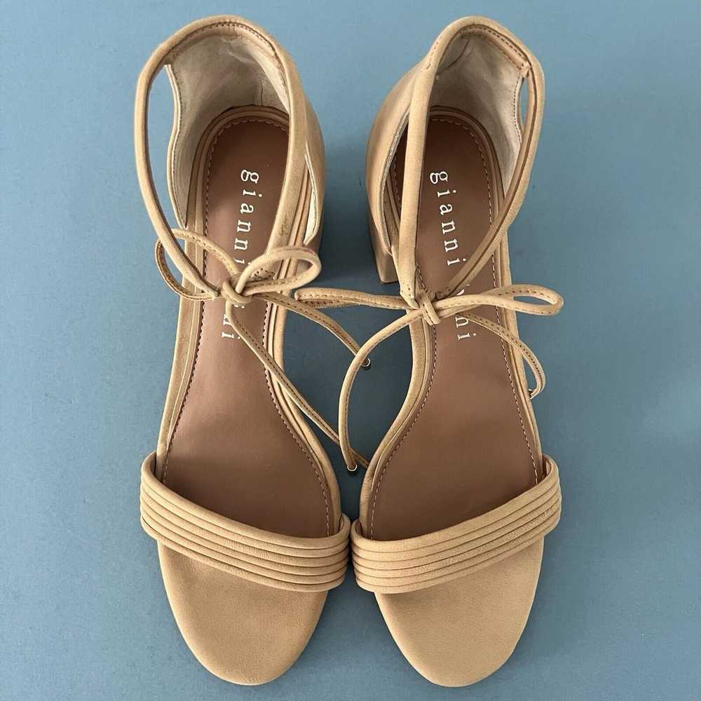 Gianni Bini Rhiaann Ankle Tie Nude Beige Suede Bl… - image 7