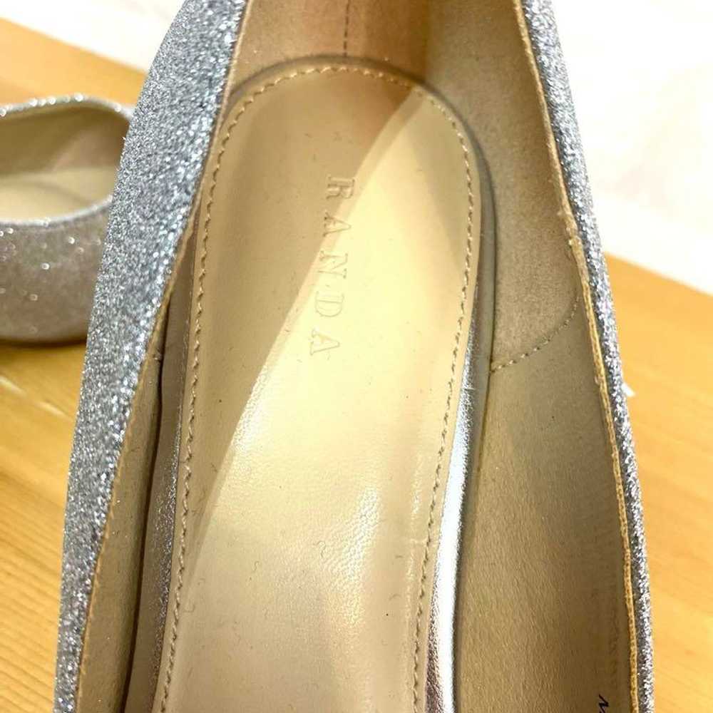 【Excellent Condition】RANDA Pumps Heels Silver Wed… - image 8