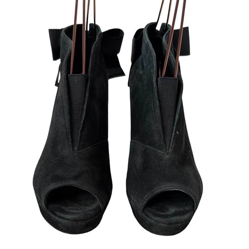 Vera Wang high heel booties 6.5 Royce black suede… - image 2